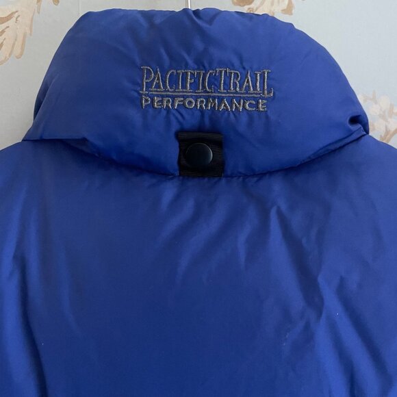 Vintage Pacific Trail Men Puffer Vest Size L Down 80/20 Trail 90s Outdoor Hiking - Picture 6 of 11